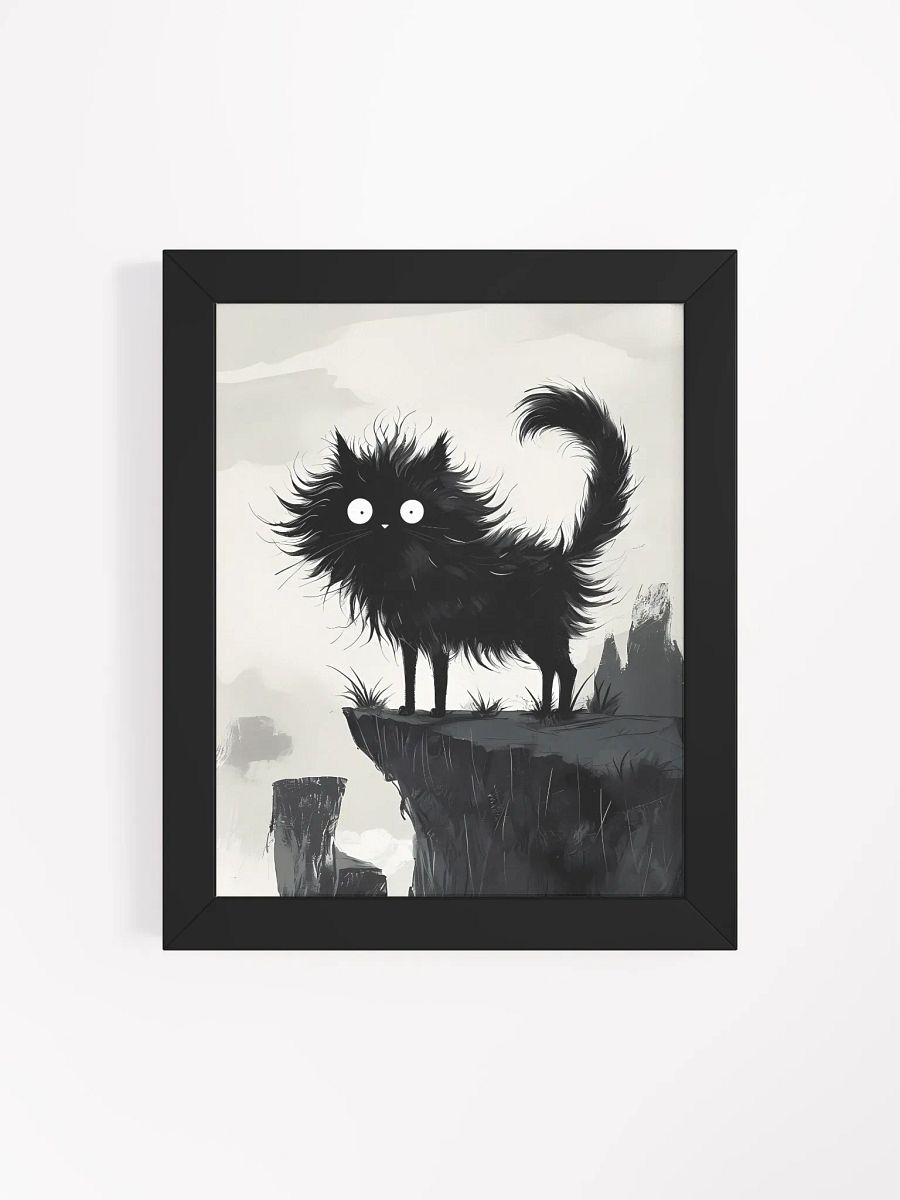Whimsical Cat Drama Framed Poster product image (5)