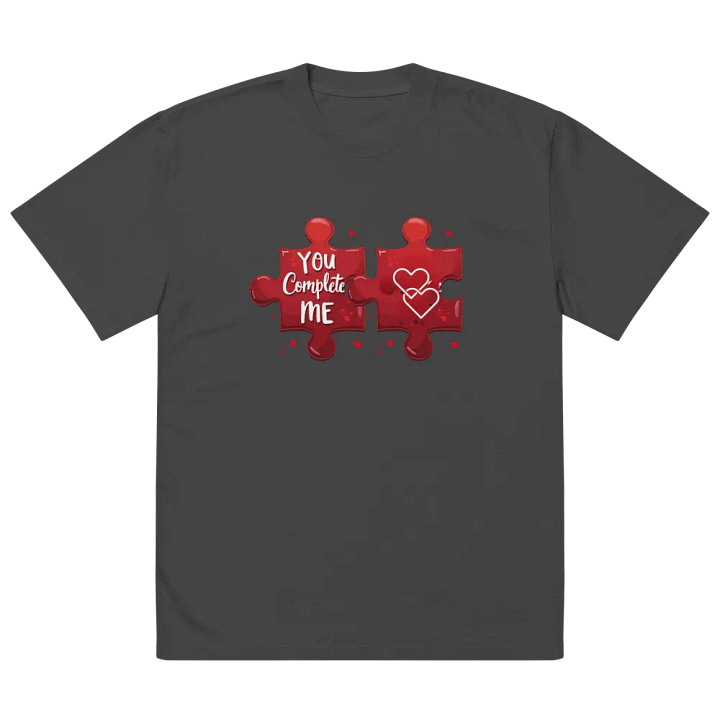 You Complete Me - Romantic Couples Puzzle Piece T-Shirt Design for Valentine's Day & Anniversary product image (4)