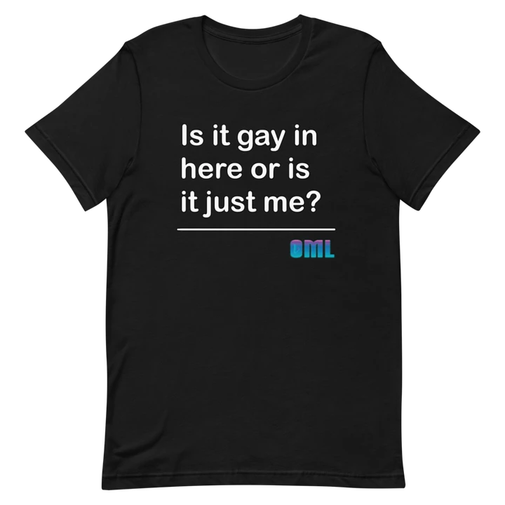Is It Gay In Here? T-Shirt - Black product image (1)