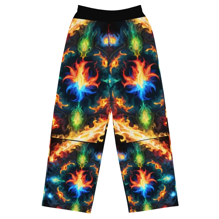 Inferno Blaze Unisex Wide-Leg Pants product image (1)