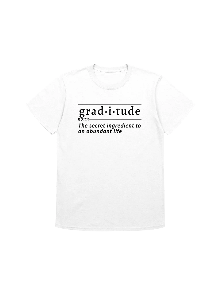 Gratitude Def Unisex Tee blk v1 product image (1)