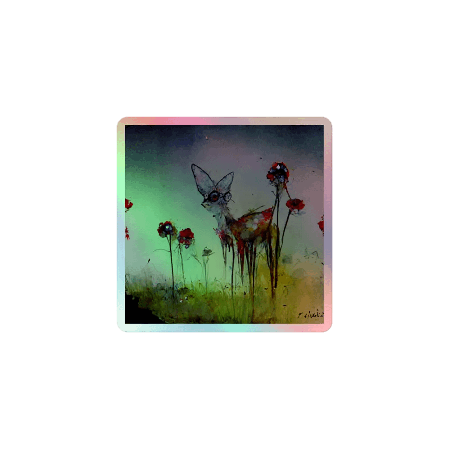 Enchanted Deer Holographic Sticker Sheet product image (1)