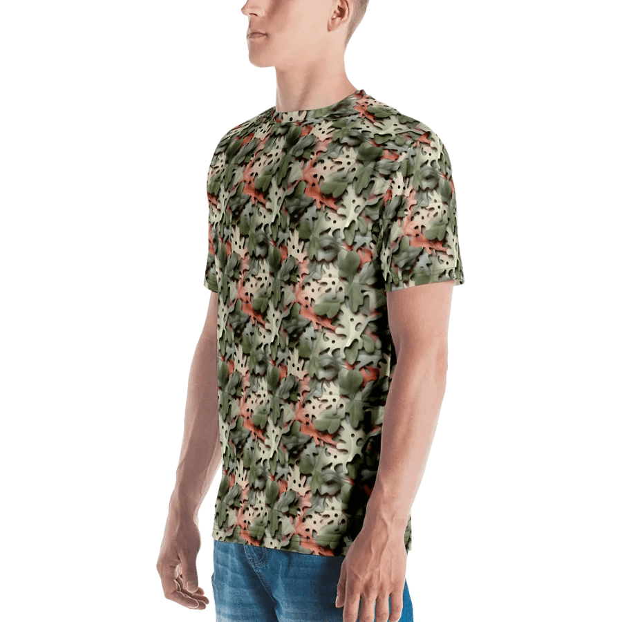 SYNTHETIC LEAVES CAMO PATTERN T-SHIRT product image (4)