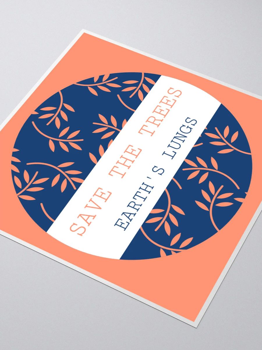 Eco-Friendly 'Save the Trees' Sticker Pack product image (7)