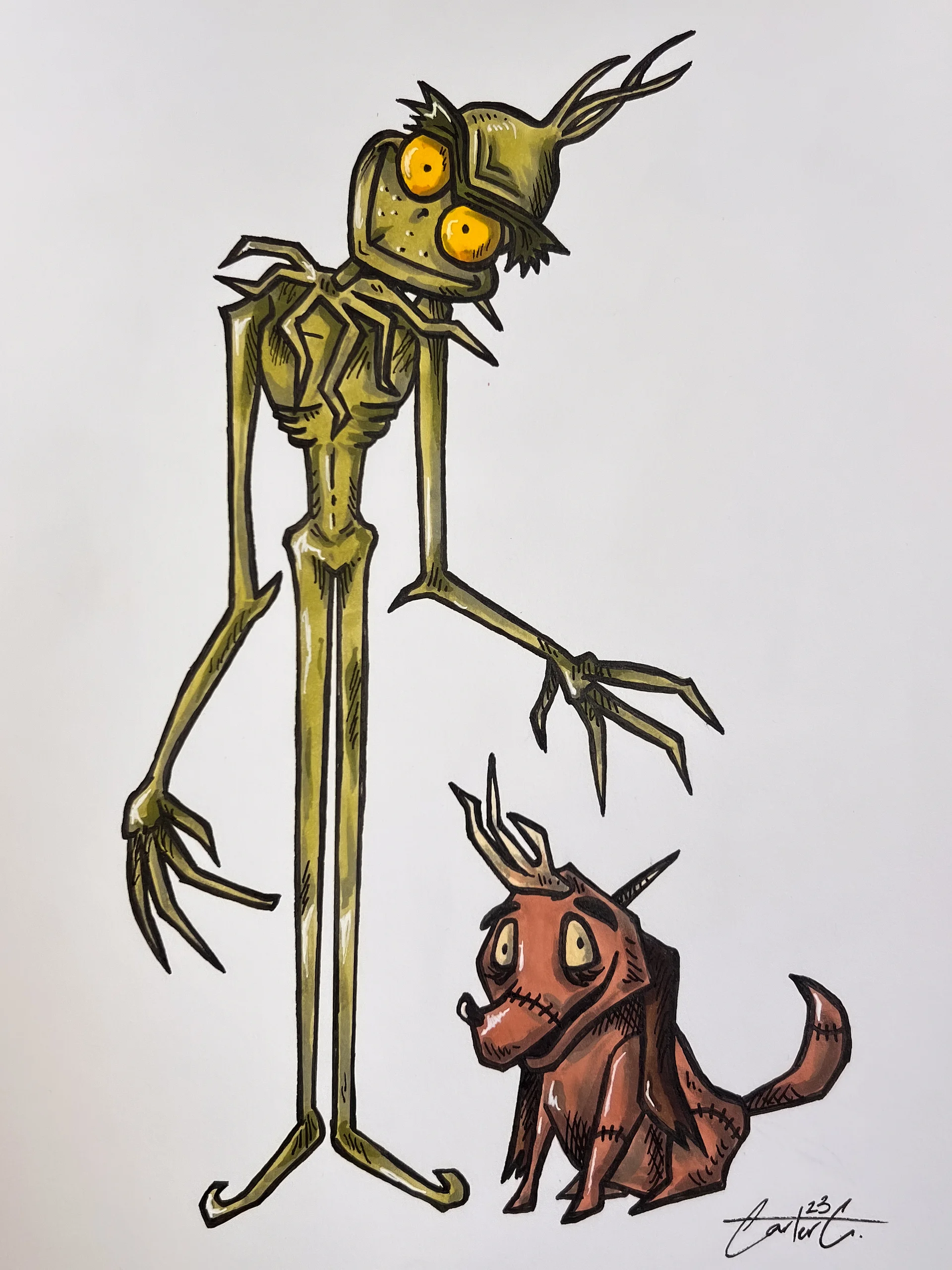 Mean One Day 7 Original Drawing product image (1)