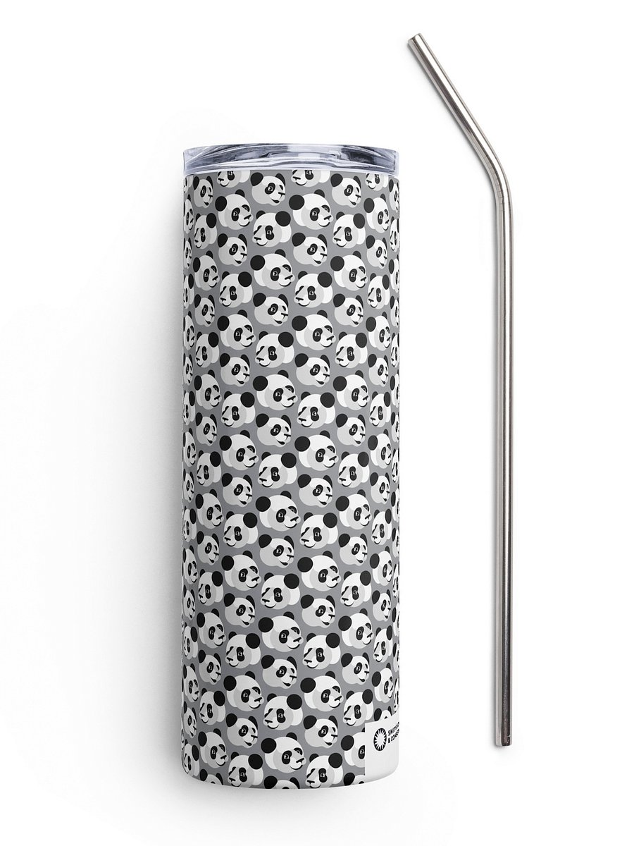 Pandas All Over Tumbler Image 3