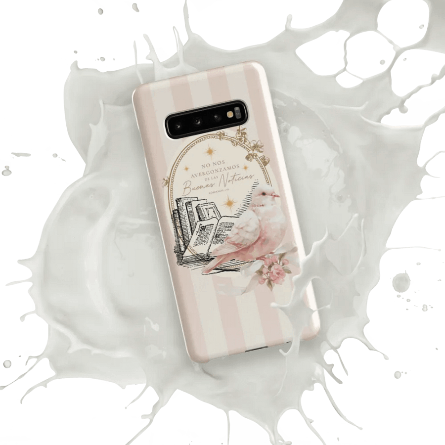 'No Nos Avergonzamos de las Buenas Noticias' Cream/Pink Vintage Dove Samsung® Snap Case product image (10)
