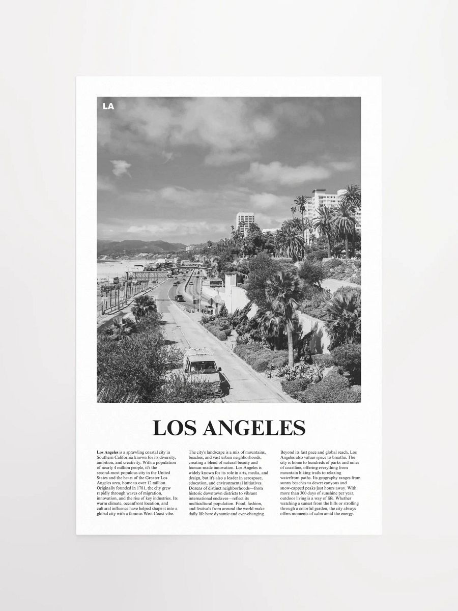 Los Angeles 03 Newspaper Poster product image (5)