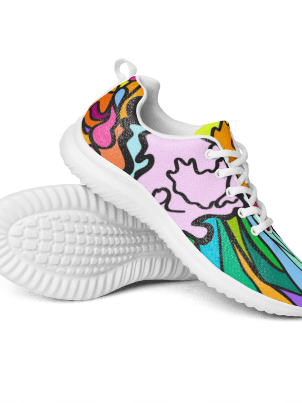 Vibrant Fusion Men's Sneakers - Wave at Sunset product image (6)