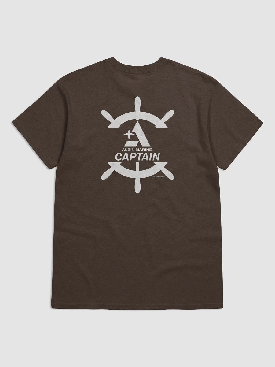 Albin Captain - T-Shirt - Dark Shirt w/White Logo product image (4)