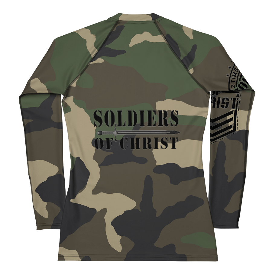 Faithful Camo: Women's Rash Guard - Woodland product image (1)