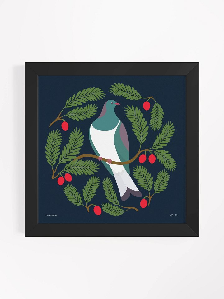 Kererū in Miro Framed Wall Art product image (14)