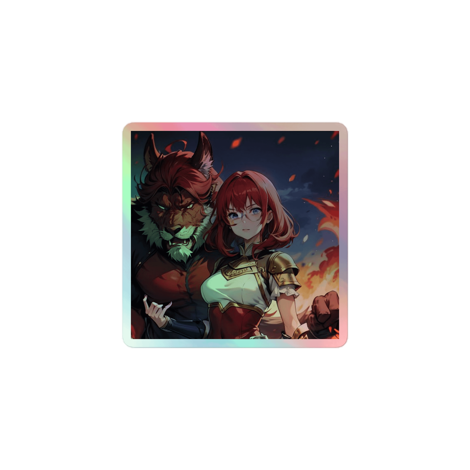 Red K Warrior HOLOGRAPHIC" STICKERS product image (1)