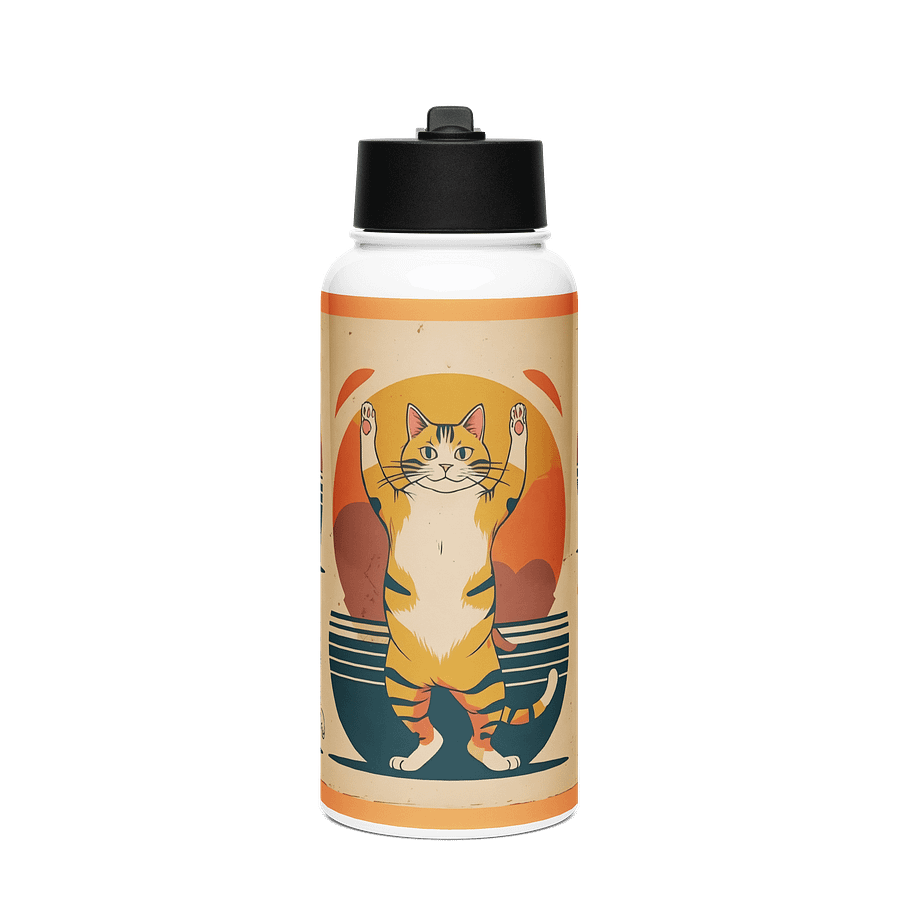 Zen Cats Stainless Steel Water Bottle product image (1)