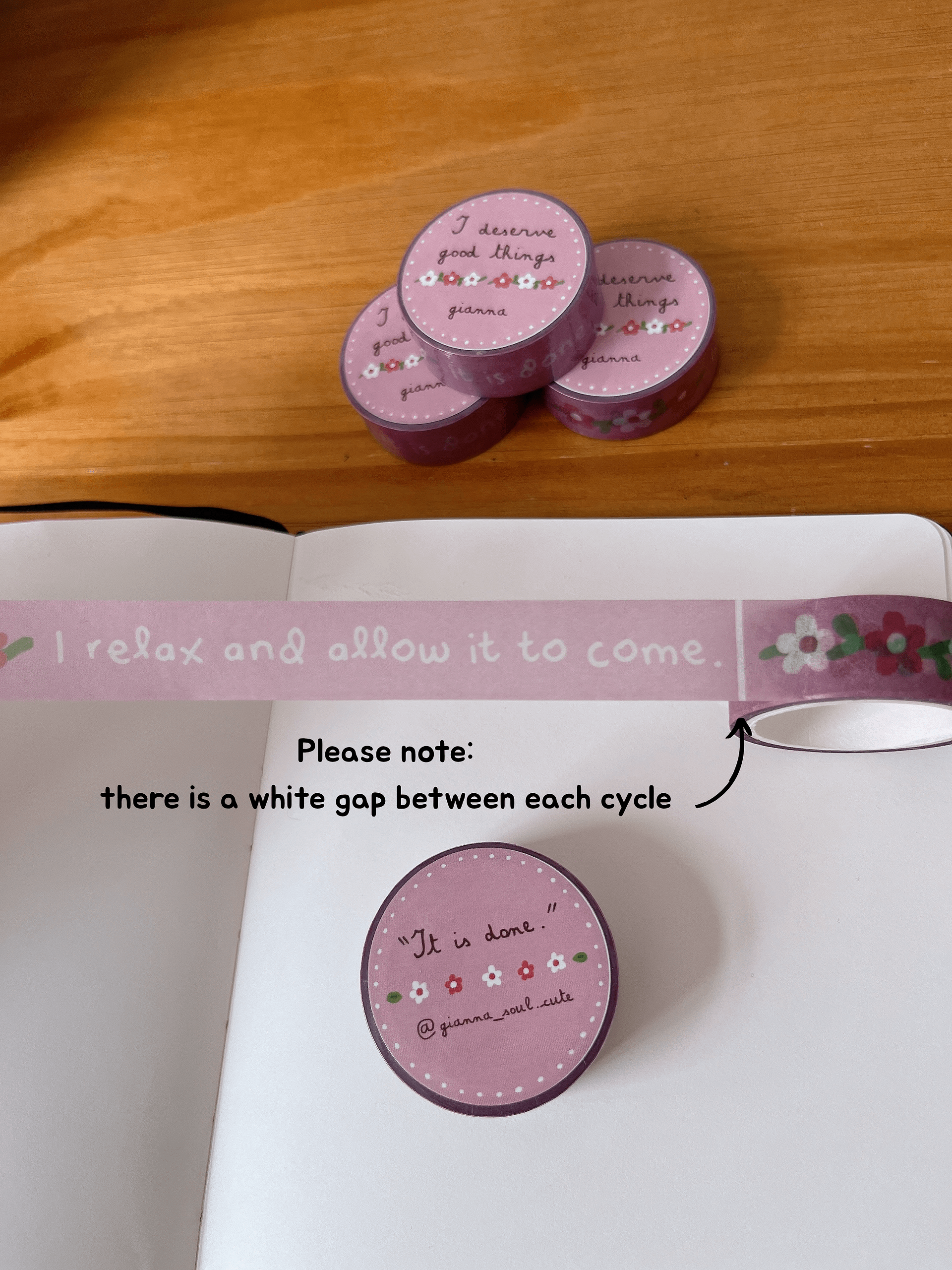 I deserve good things | Affirmations Washi Tape product image (3)