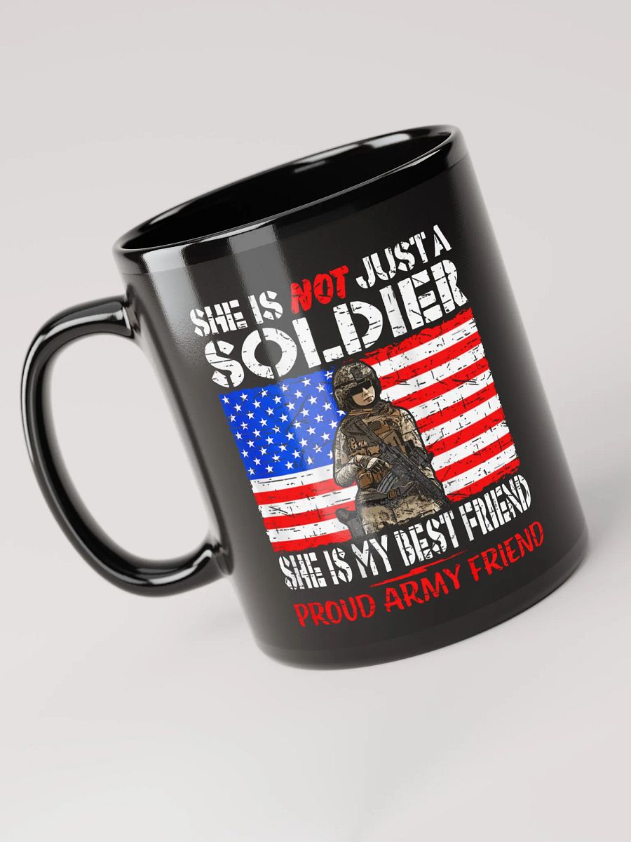 She Is Not Just a Soldier - Black Mug product image (1)