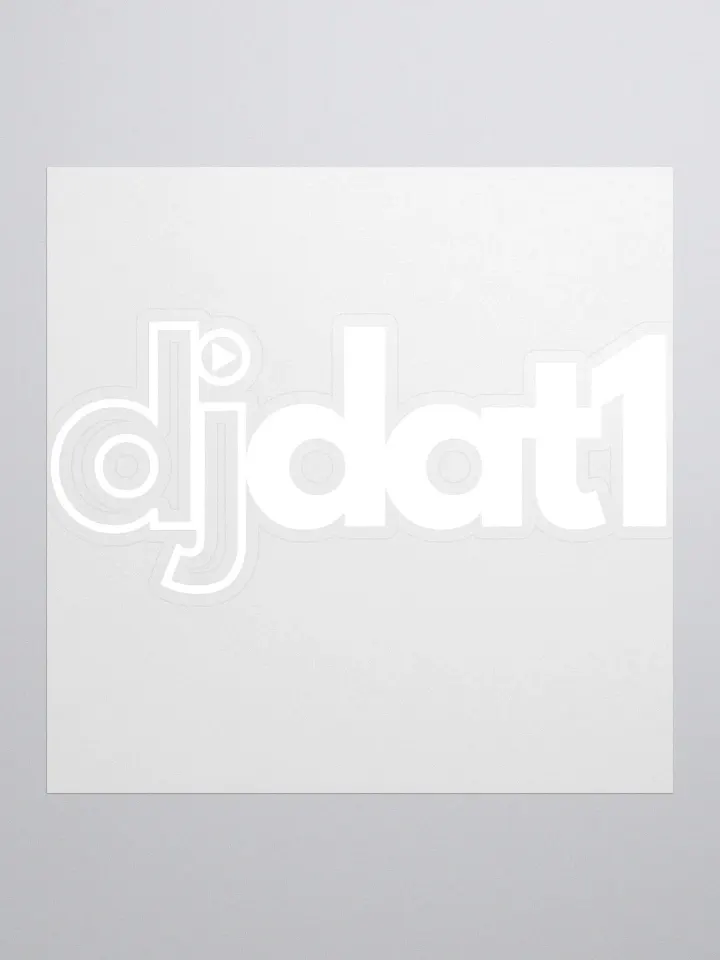 [DJDAT1] Vinyl Stickers (white) product image (3)