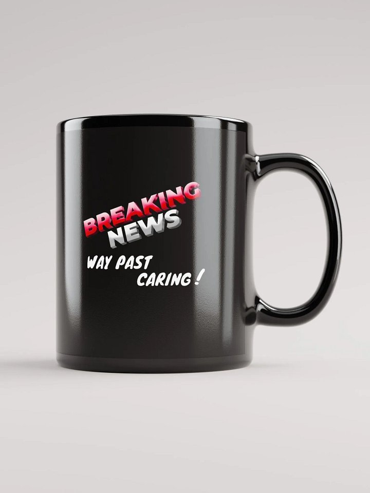 Breaking News Alert: Black Glossy Mug product image (1)