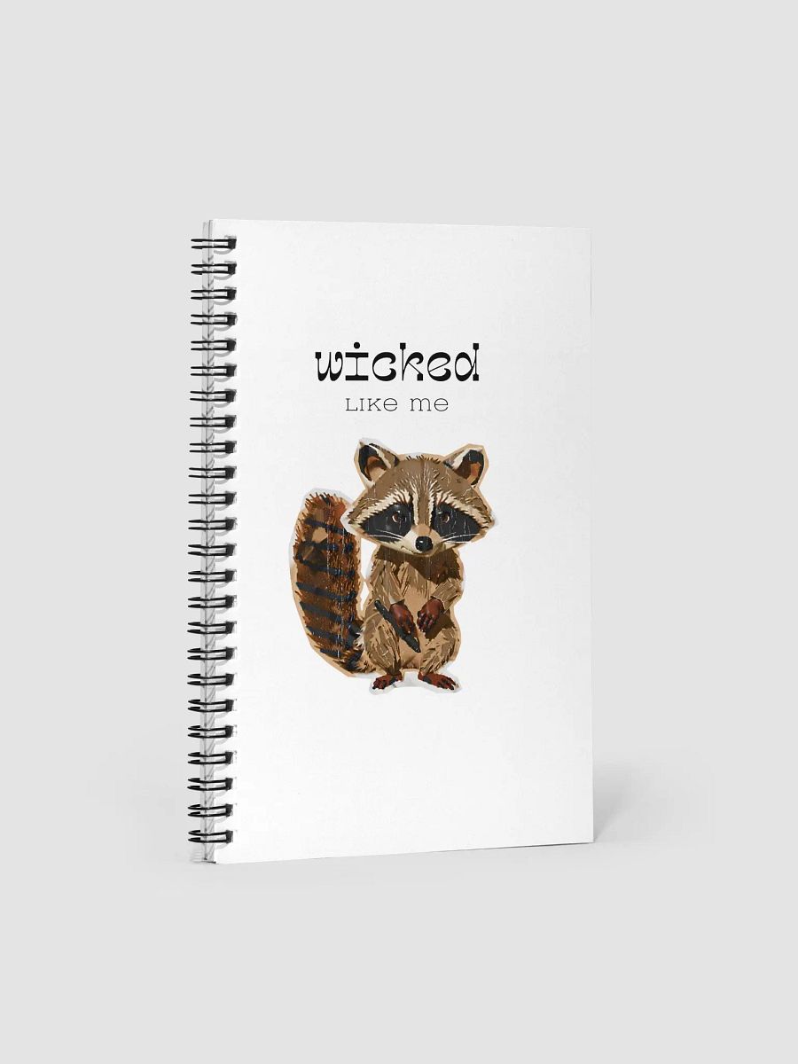 Stylish Raccoon Spiral Notebook product image (1)