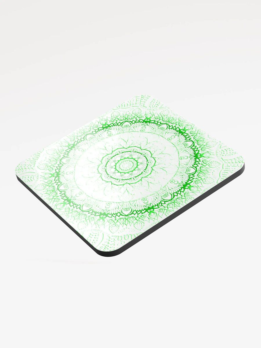 Kaleidoscope Green Cork Coaster Set product image (3)
