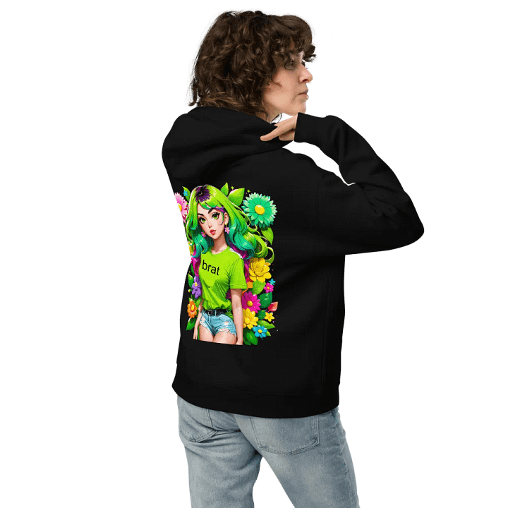 Brat - Premium Hoodie (Black) Brat Life - v4 (Back Printed Design) product image (2)