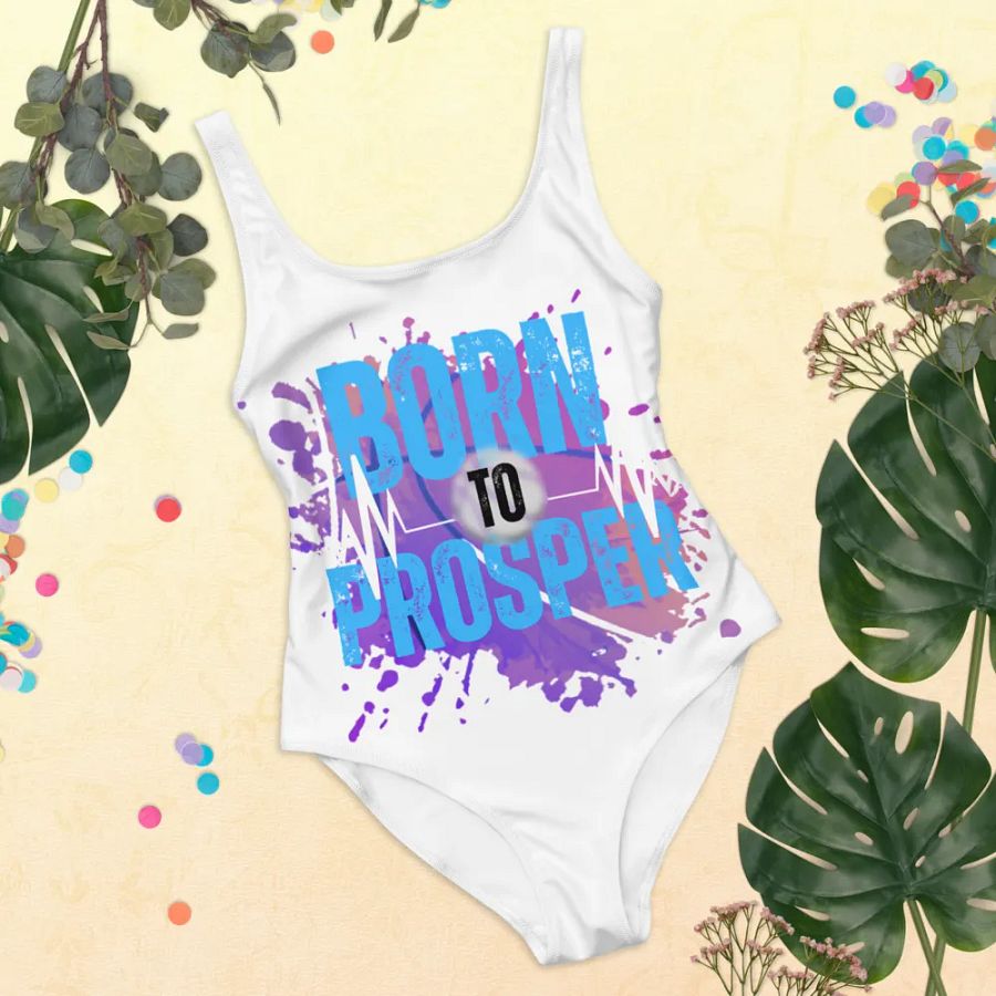 Born to Prosper Low Back All-Over Swimsuit product image (5)