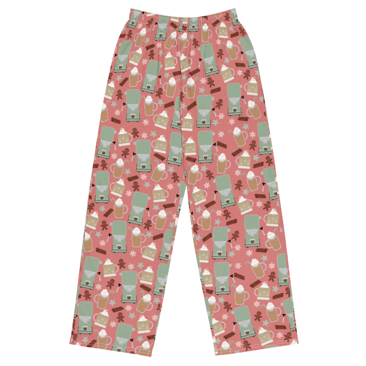 Cozy Christmas Coffee All-Over Print Wide-Leg Pants product image (1)