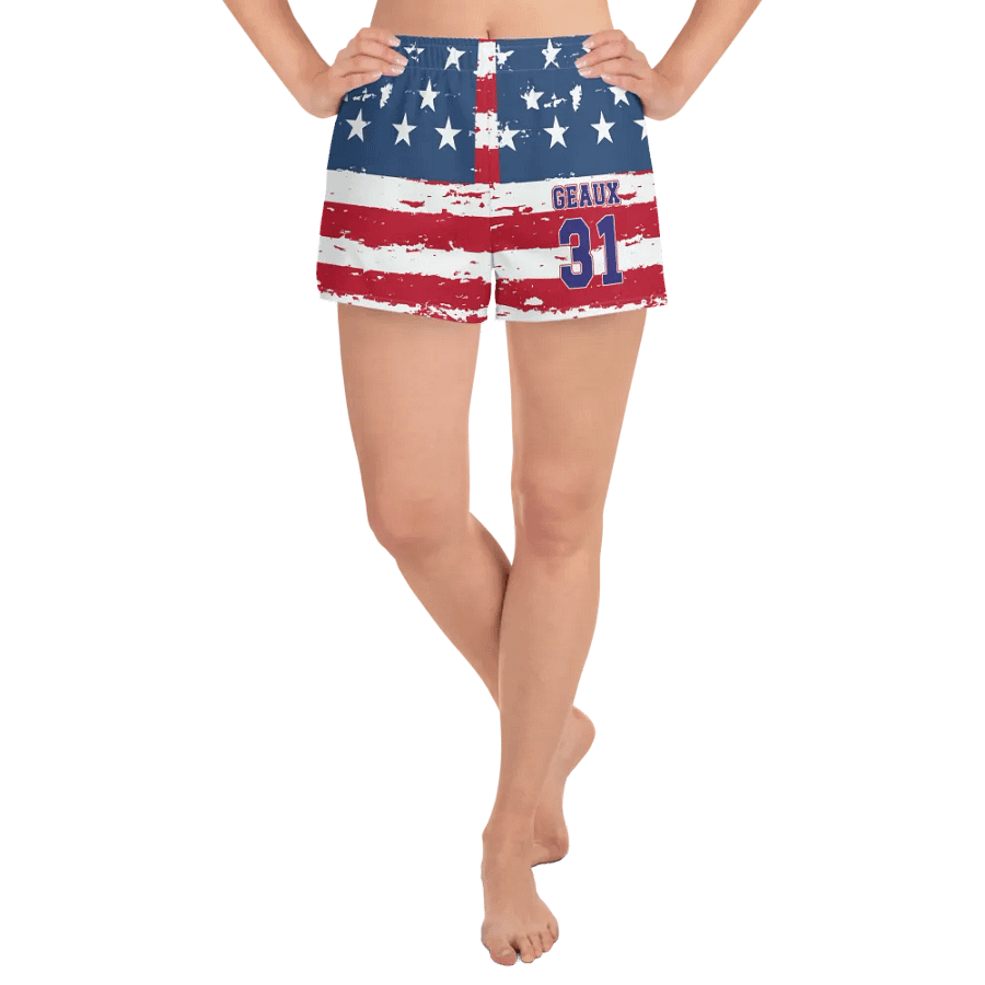 Geaux 31 - Vintage Flag Style Patriots Unisex Shorts product image (11)