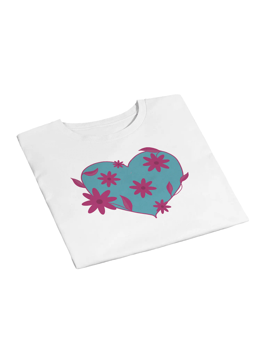 Floral Heart Turquoise Crop Top product image (5)