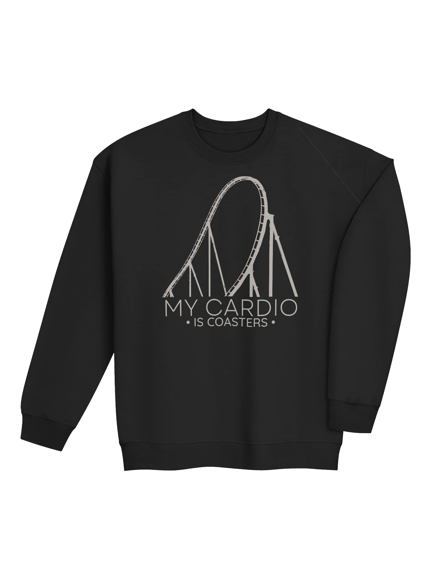 My Cardio Roller Coaster Sweatshirt – Funny Thrill Seeker Gift product image (3)