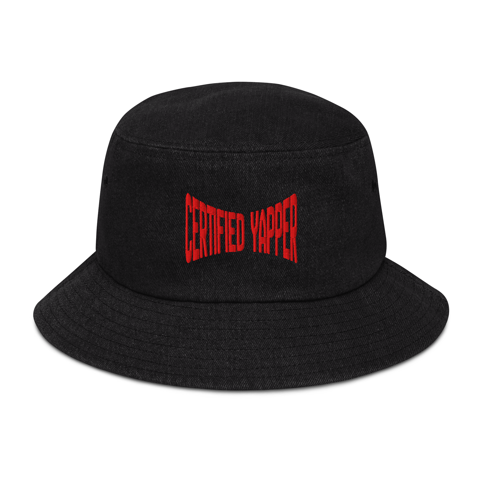 Certified Yapper - 3D Puff Black Bucket Hat product image (1)