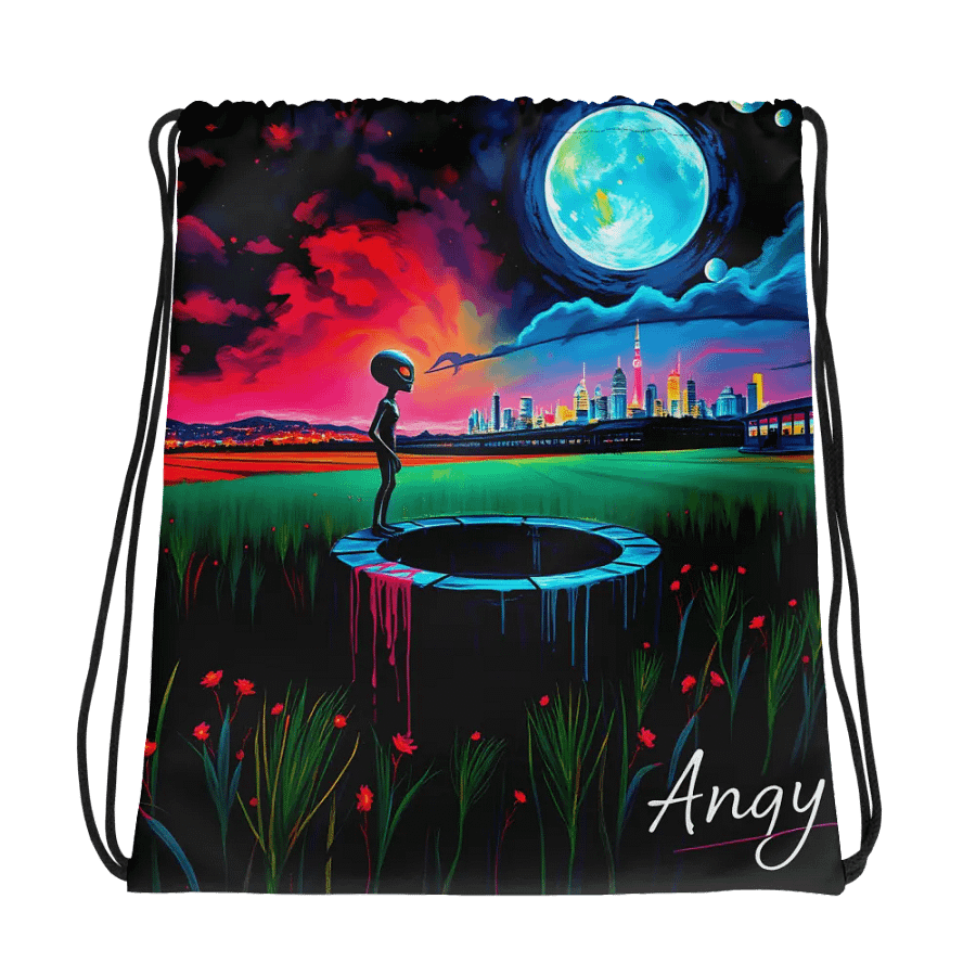Celestial Dreams All-Over Drawstring Bag product image (1)