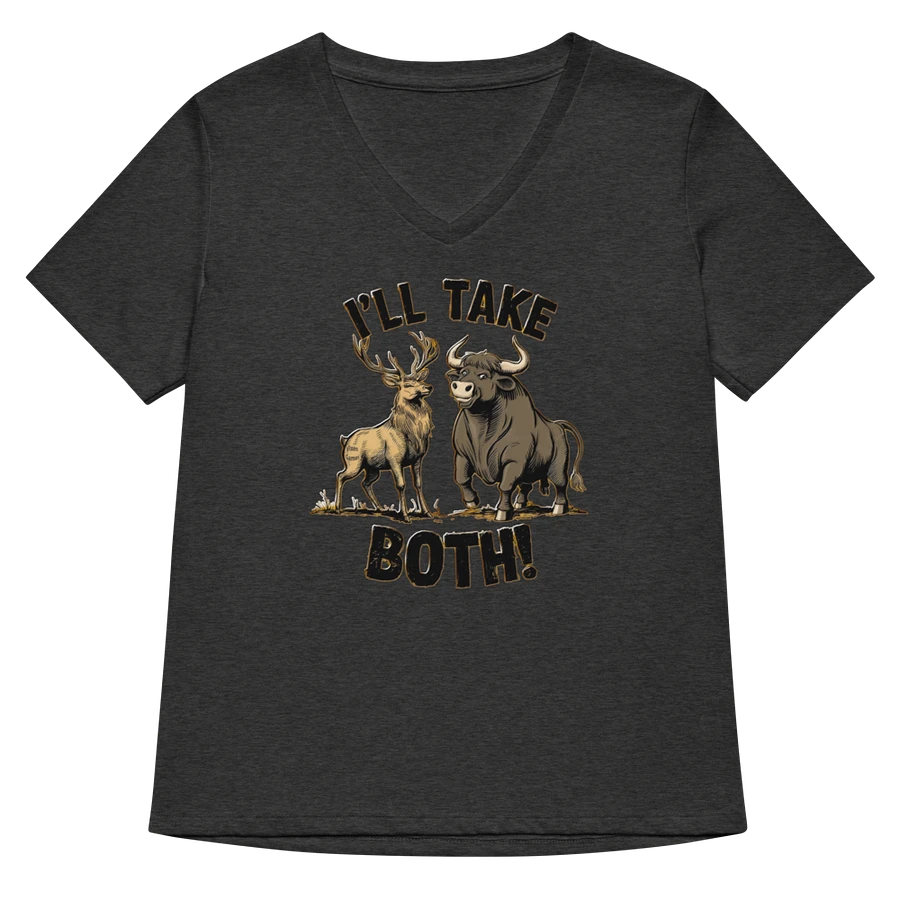 I'll Take Both Stag and Bull Vixen Wife V-neck T-shirt product image (32)