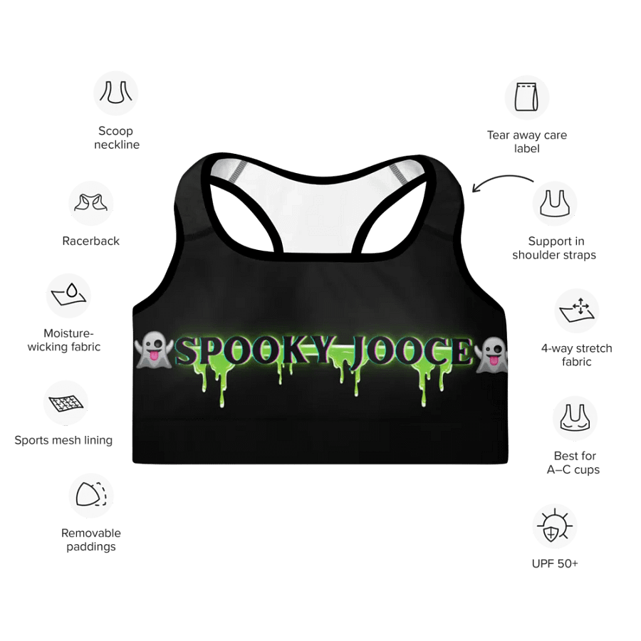 SPOOKY JOOCE Padded Sports Bra product image (7)