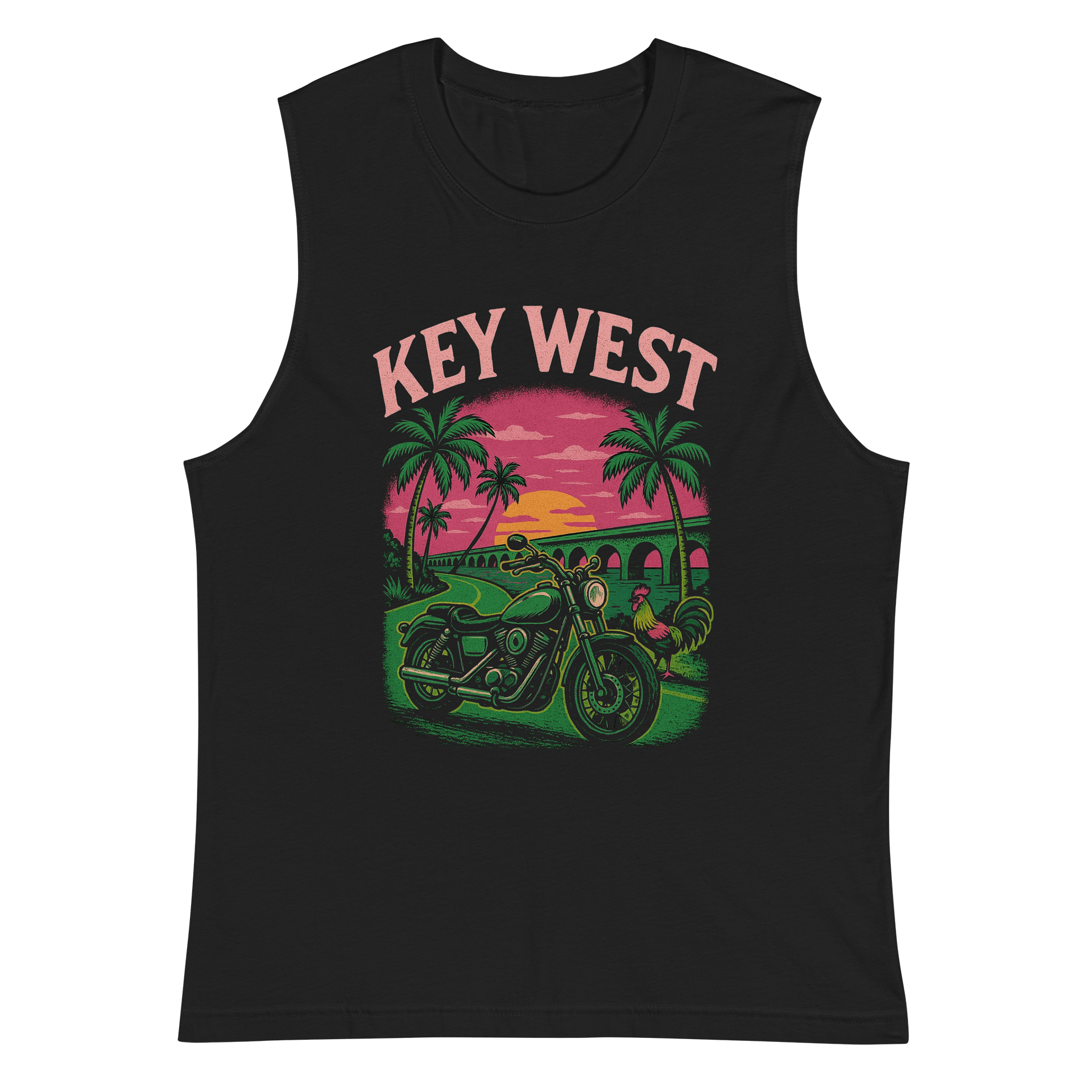 Key West Rider Rooster Men's Tank Top product image (4)