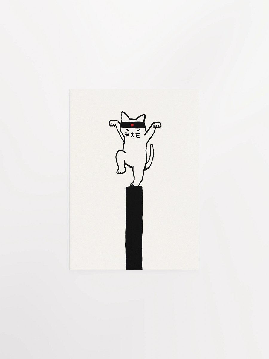 Karate Cat art print product image (4)