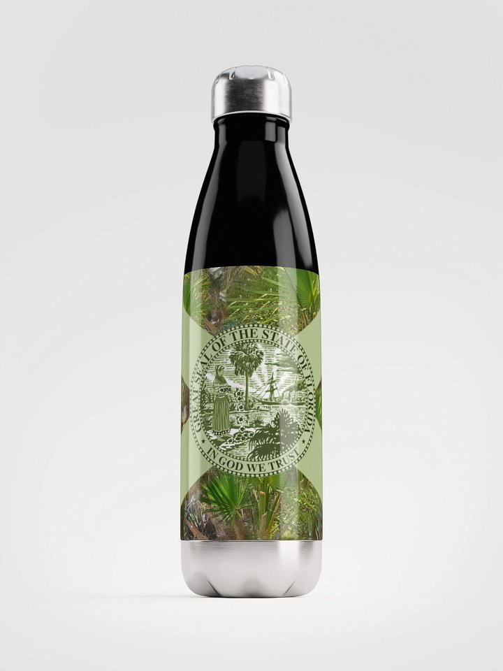 St Marks Camo Florida Flag Metal Water Bottle product image (1)