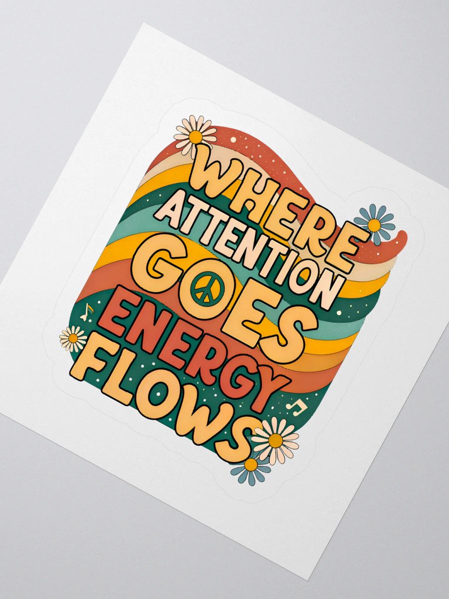 Energy Flows Kiss Cut Sticker product image (2)