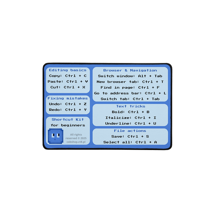 Shortcut Kit Desk Mat product image (1)