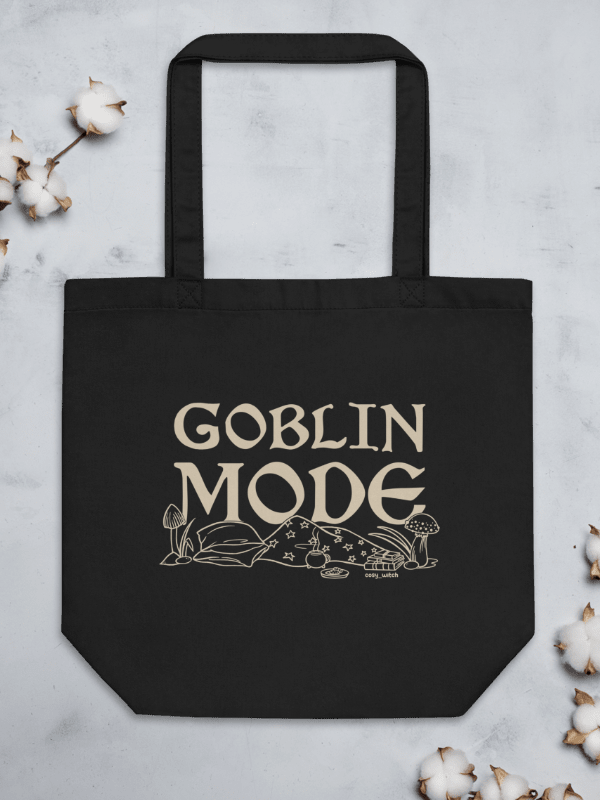 Goblin Mode Eco Cotton Tote Bag -Black product image (3)