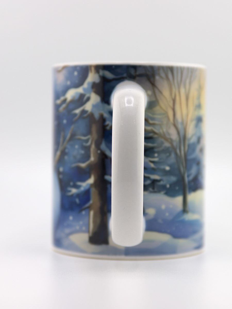 Festive Snowman Winter Wonderland 11oz Coffee Mug – Christmas Holiday Themed Ceramic Cup – Perfect for Hot Cocoa, Tea, and Coffee Lovers product image (4)