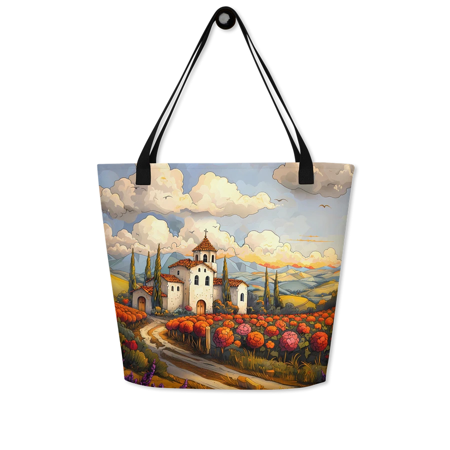 Tote Bag: Scenic Italian Landscape Peaceful Countryside Vibes Picturesque Design product image (8)