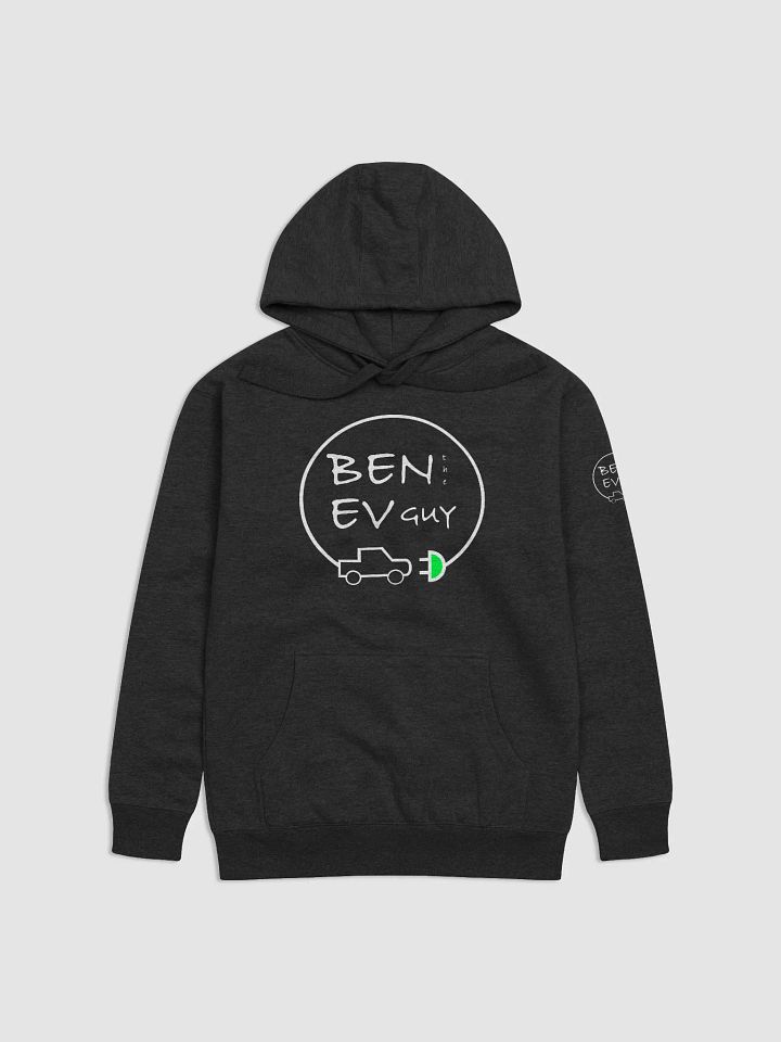 hoodie with big white logo product image (2)