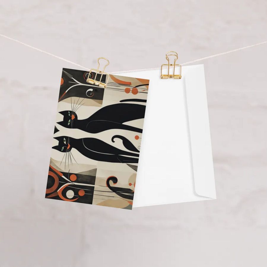 Black & Orange Love Cats product image (7)