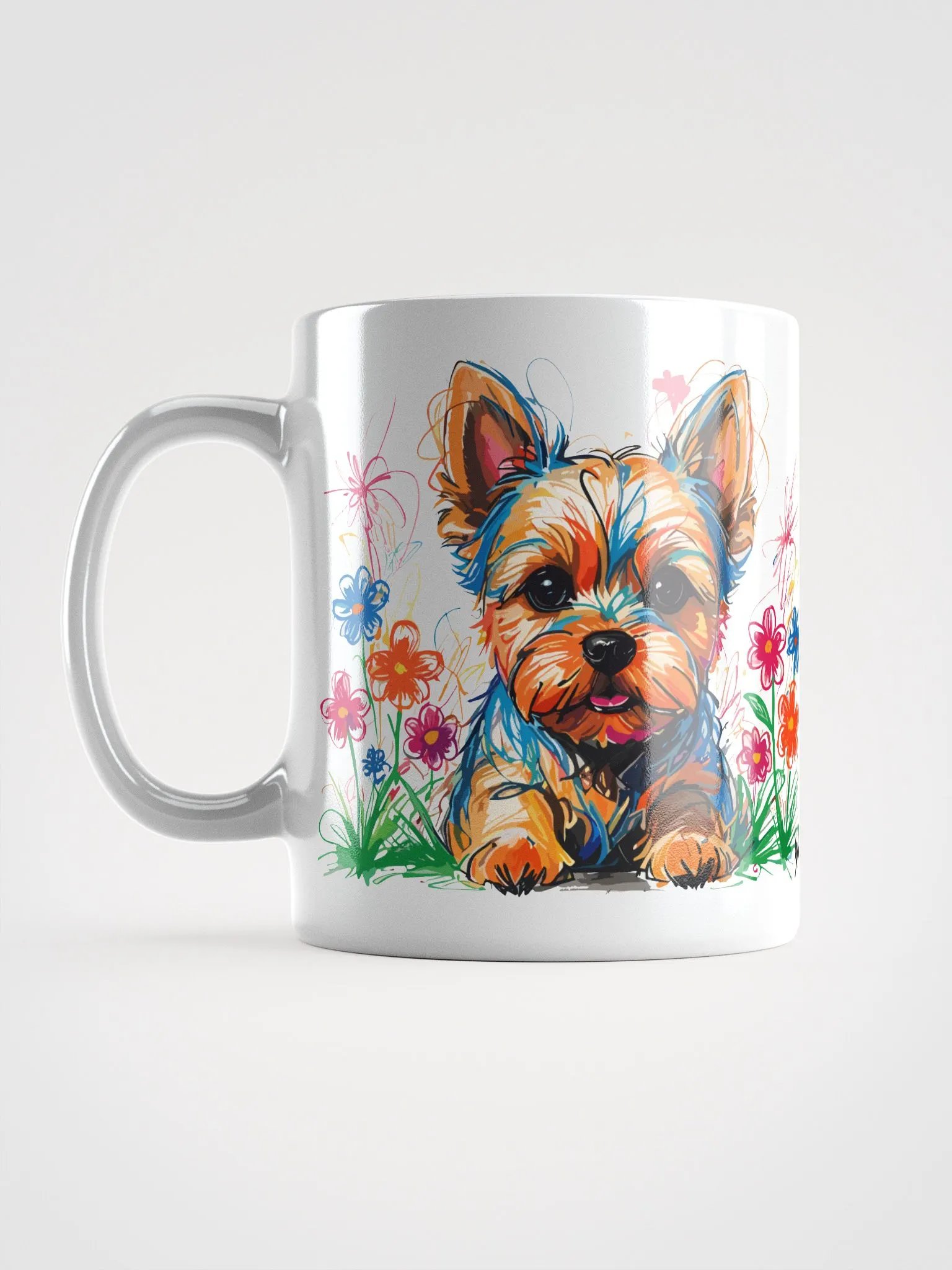 Scribbles Yorkshire Terrier 5 , Mug product image (11)