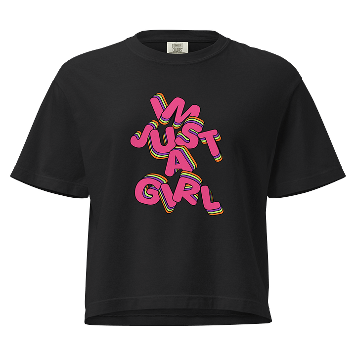 "I'm just a girl" Boxy Tee product image (1)