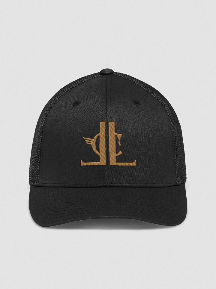Legacy Co Official - Gold Logo Flexfit Mesh Back Trucker Hat product image (17)