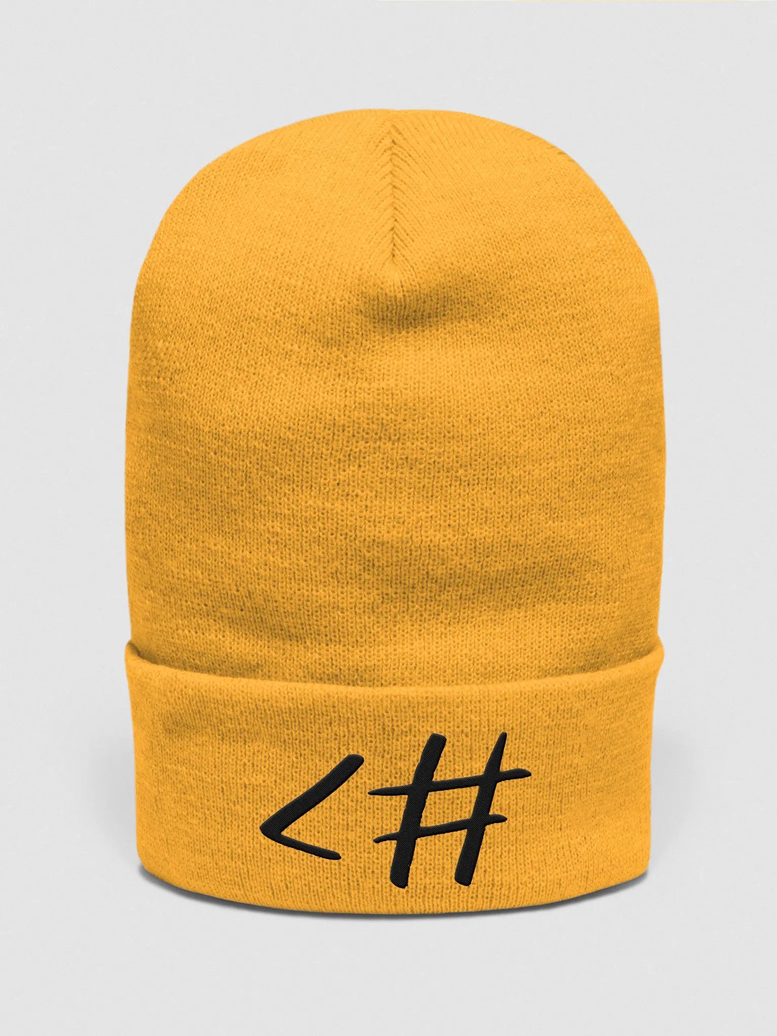 <# Beanie - black type product image (1)
