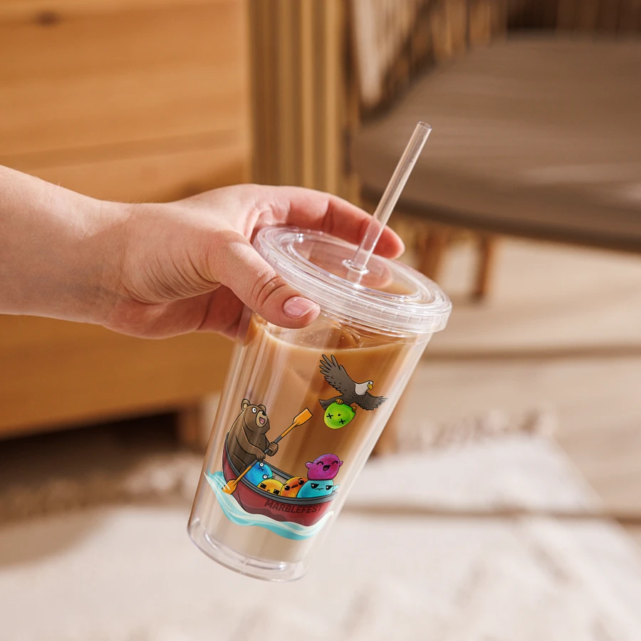 Marble Fest 54 - Double Wall Clear Plastic Tumbler product image (13)