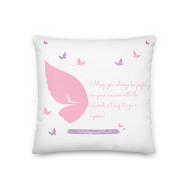 Bible verse and Butterfly ~ pillow product image (1)
